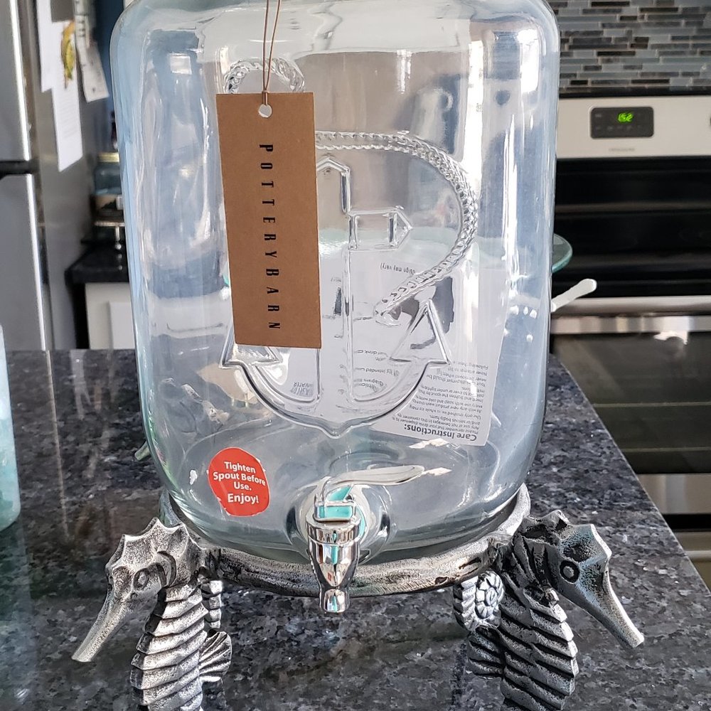 Pottery Barn Coastal Nautical Anchor Drink Dispenser
